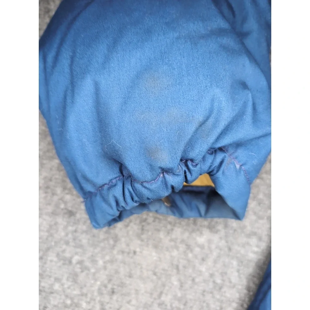 Vintage 80's The North Face‎ Brown Label Down Puffer Jacket Blue Mens Large